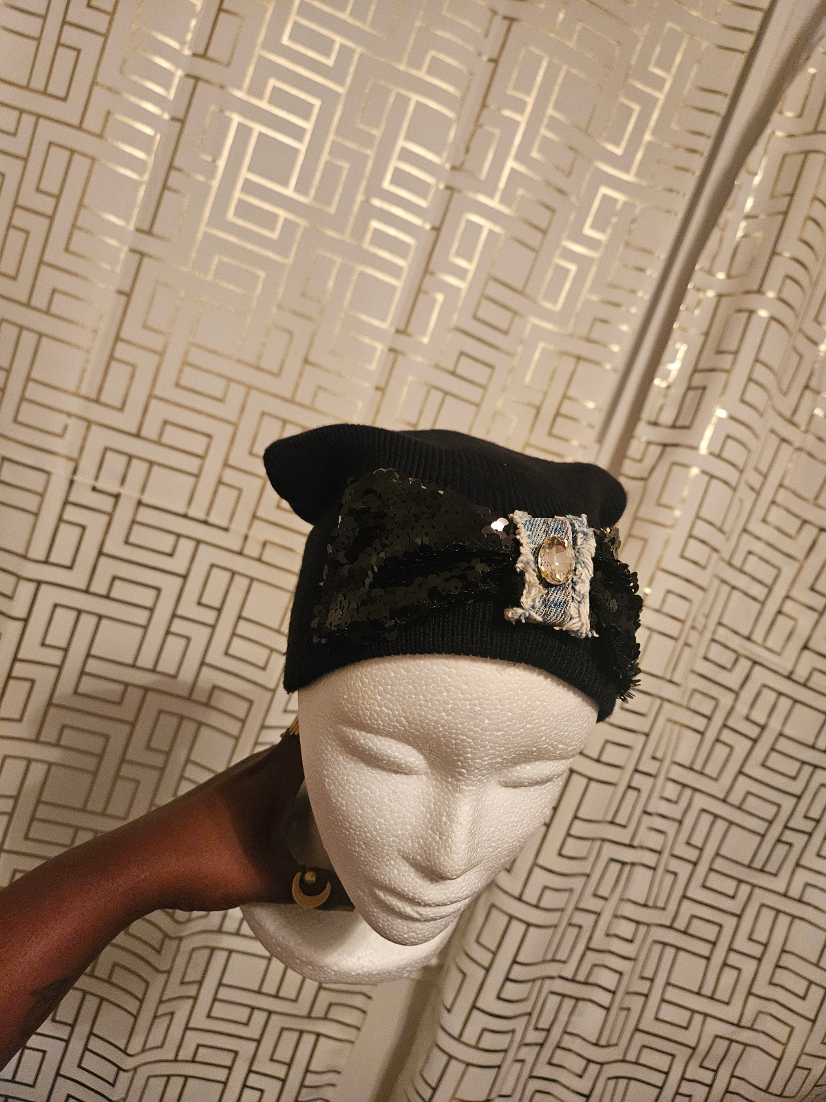 The Noir Glamour Beanie