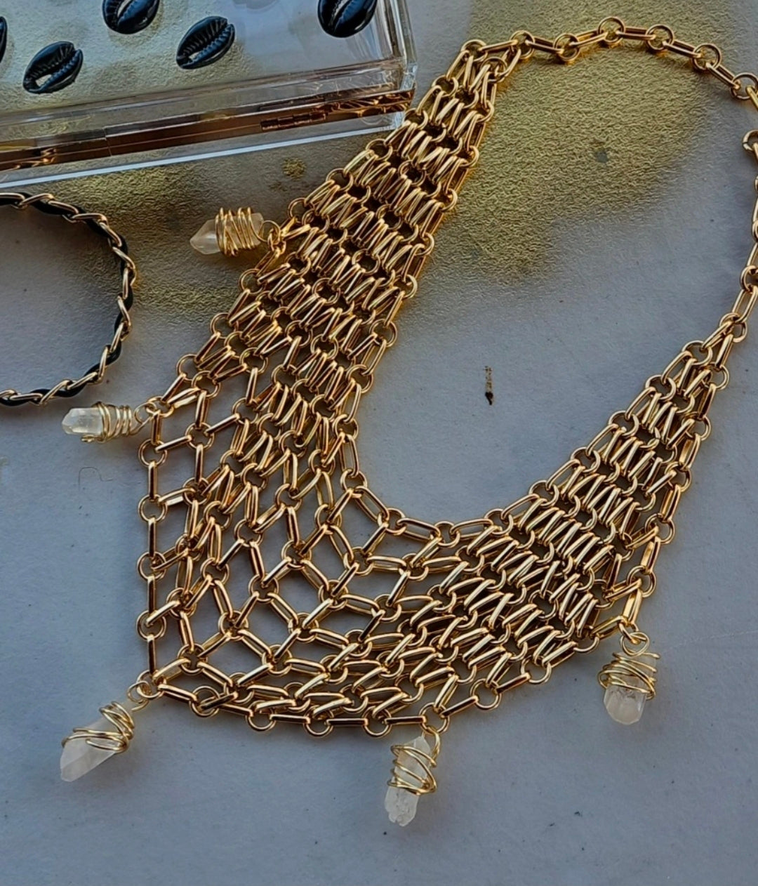 The Goddess Warrior Drape Chain necklace