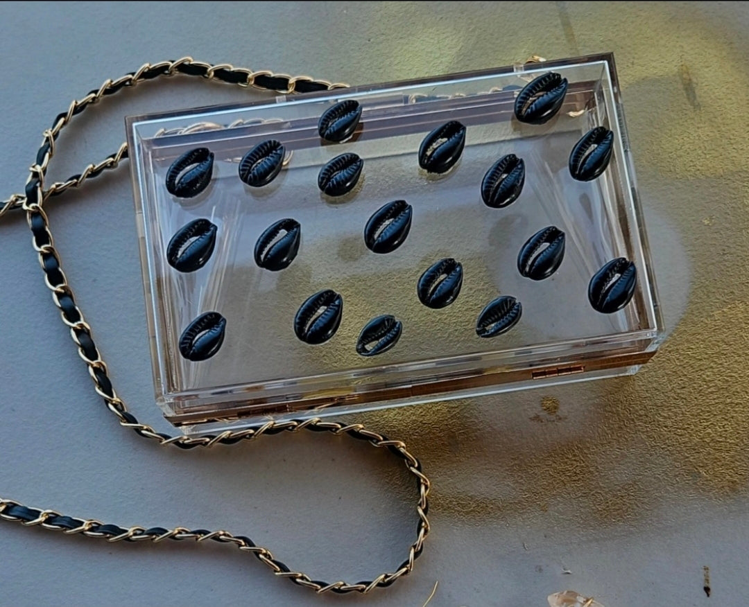 The Clear-ly Cowrie Crossbody