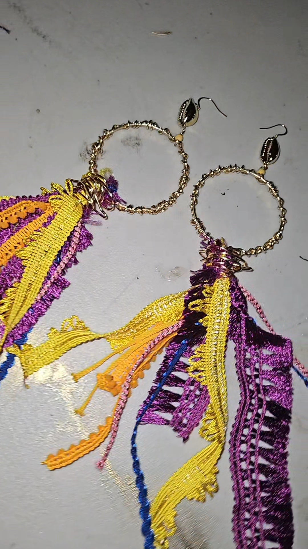 The Sunset Fringe Hoops