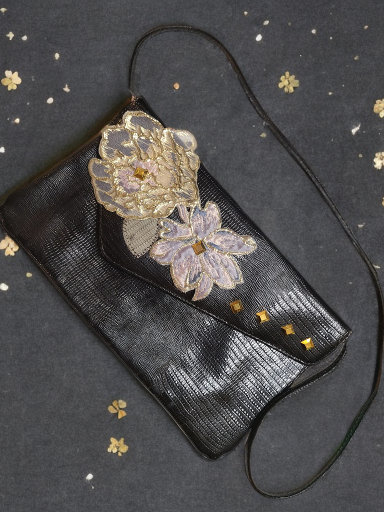 Midnight Bloom Purse