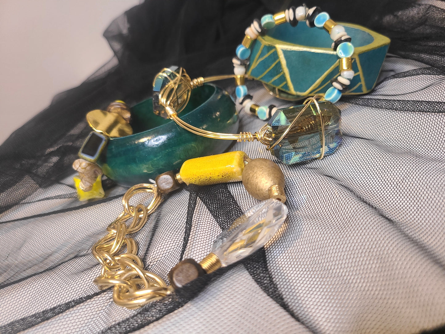 Aqua Bliss Bracelet Stack