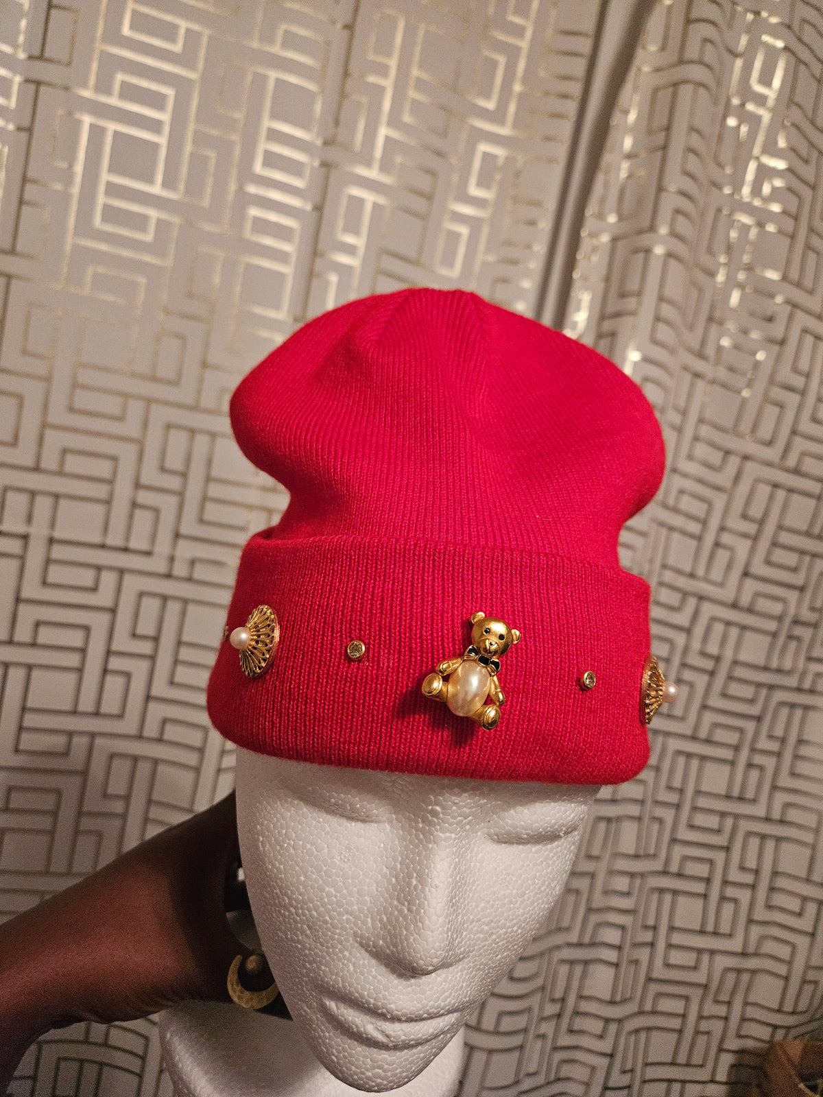 The Cozy Ruby Bear Beanie