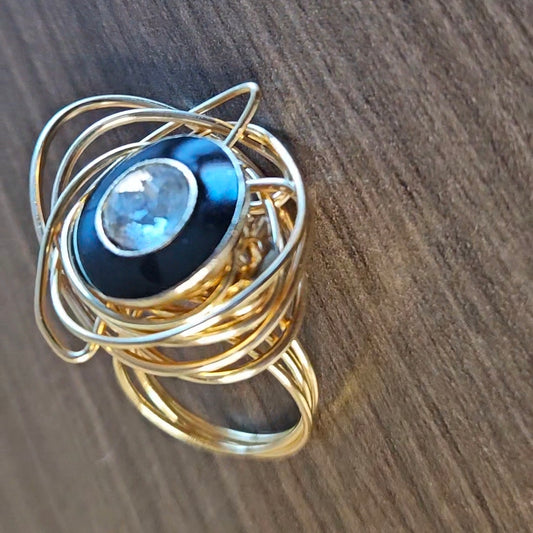 The Cosmic knot cocktail ring
