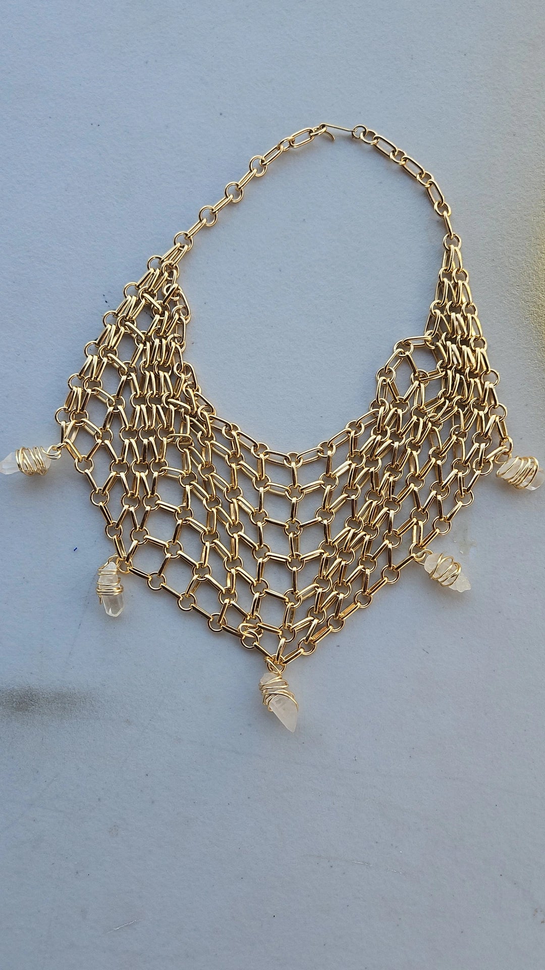 The Goddess Warrior Drape Chain necklace