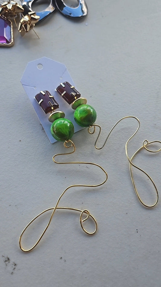 The Lime Wire Couture Earrings
