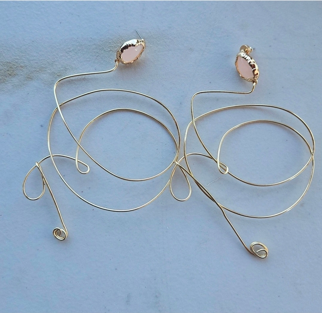 The Pastel Scribble Hoops