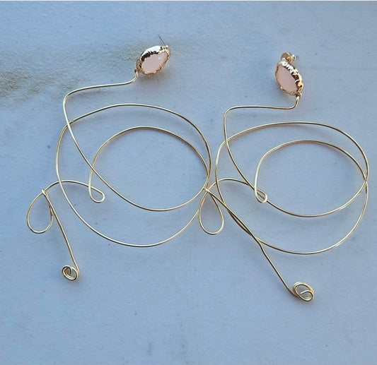 The Pastel Scribble Hoops
