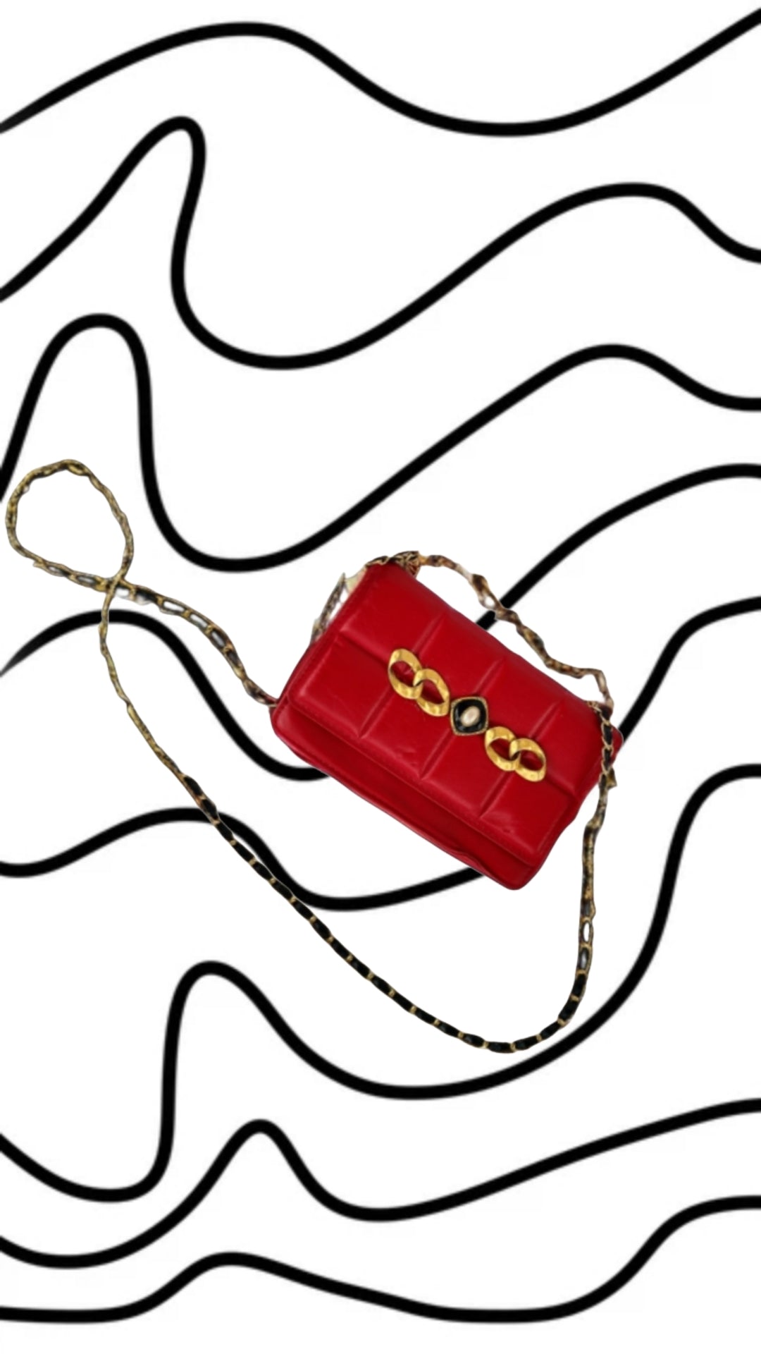 Crimson Charm Crossbody