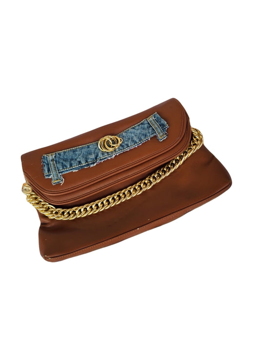 BOHO Denim Chain Clutch